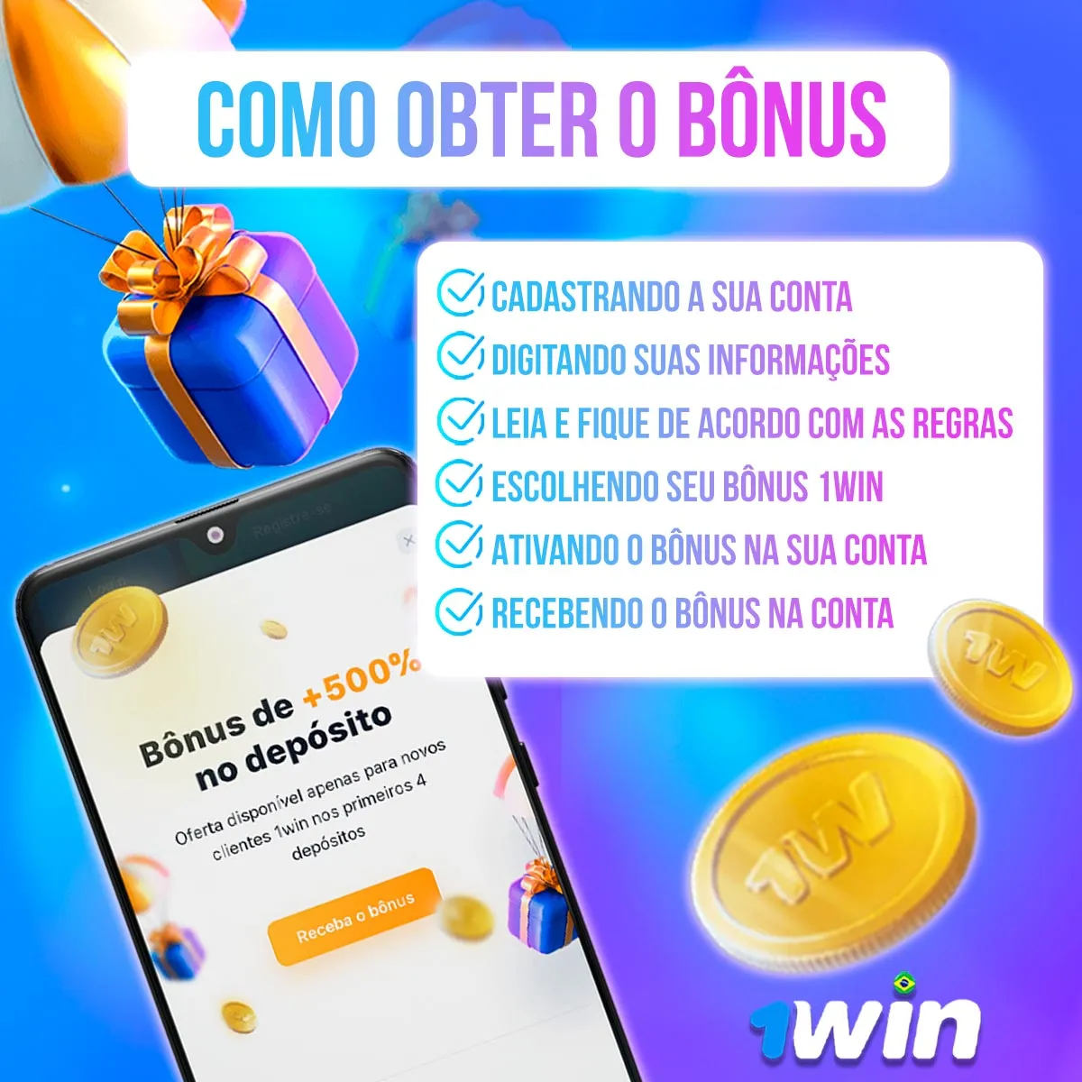 Como obter o bônus da casa de apostas 1win no mercado brasileiro