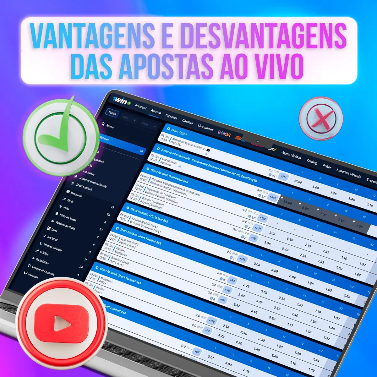 As apostas ao vivo 1win são uma jornada dinâmica onde as apostas acontecem em tempo real. No entanto, como em qualquer experiência, há vantagens e desvantagens a considerar.