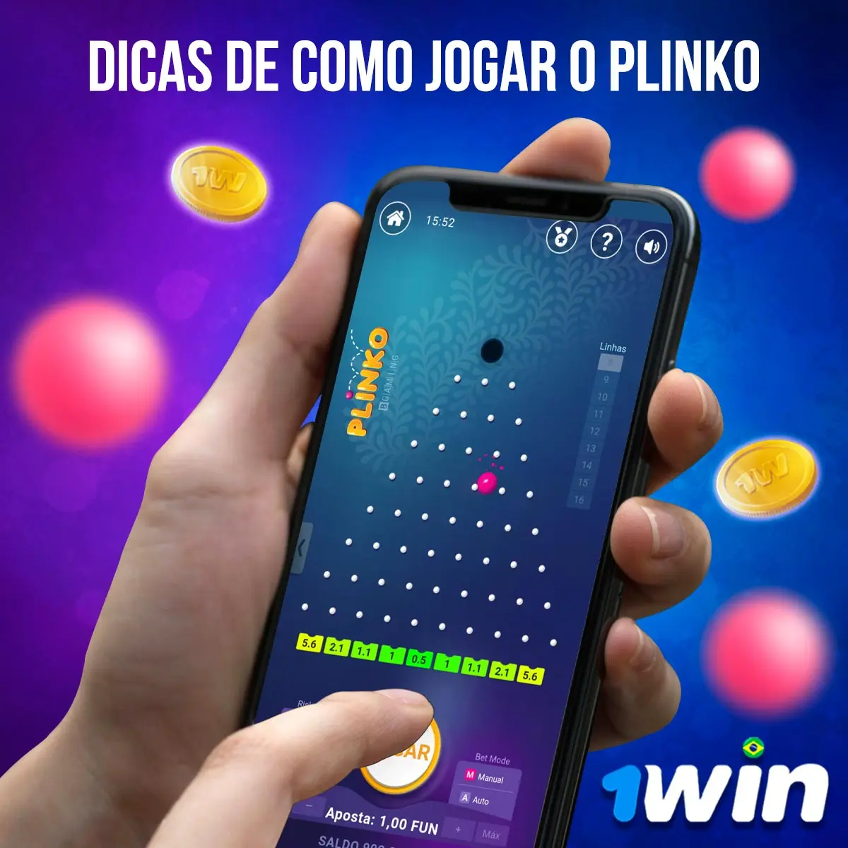 Dicas sobre como jogar Plinko 1win