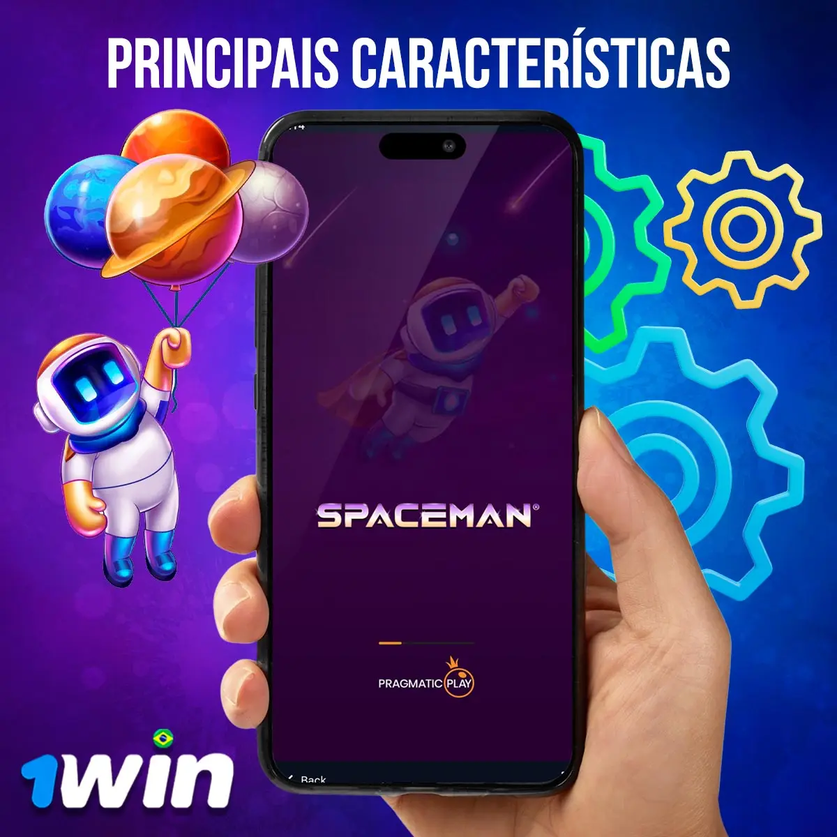 Principais recursos do Spaceman 1win