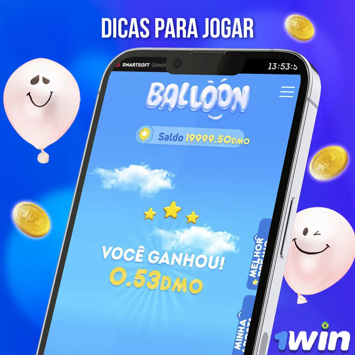 Dicas para jogar o Balloon 1Win Brasil