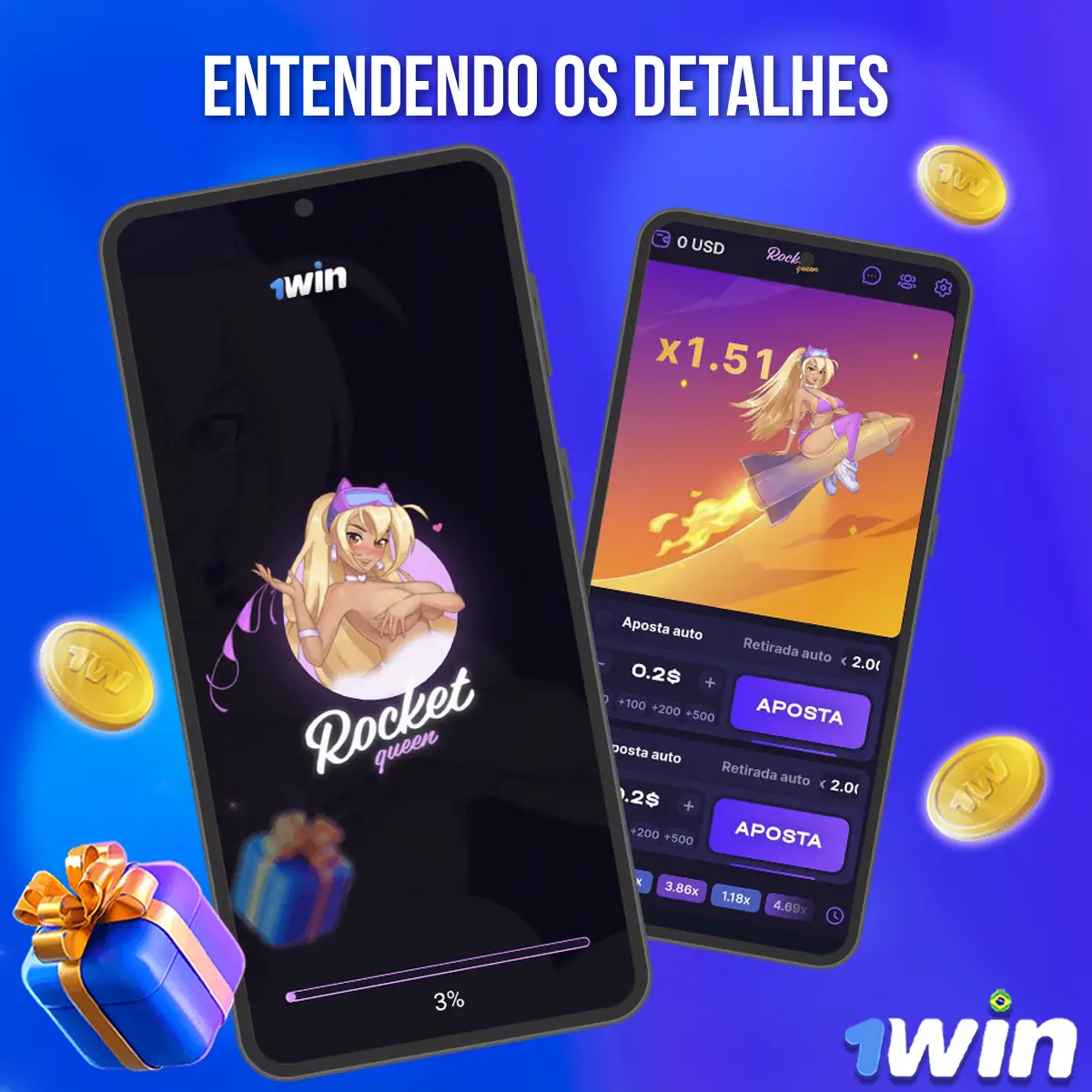 Detalhes do Rocket Queen 1Win