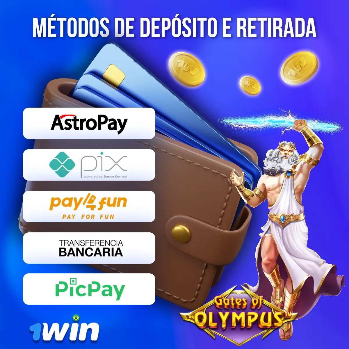 Pagamento 1Win Gates of Olympus