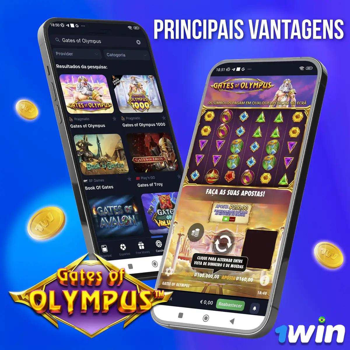 Principais vantagens do Gates of Olympus no 1Win